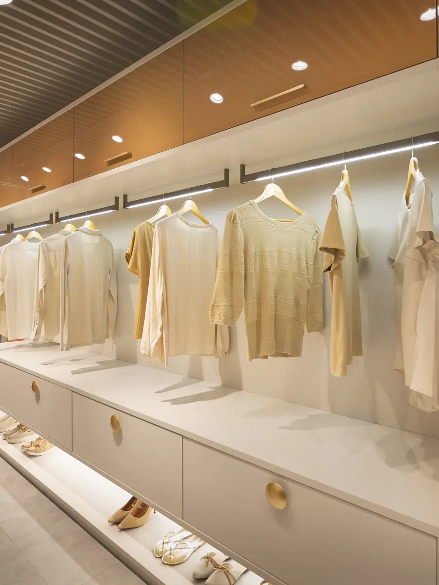 Closet planejado Italínea com iluminação embutida